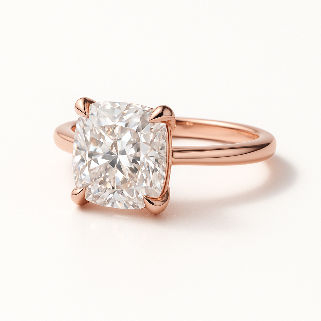 Solitaire Cushion | 3ct Diamond Engagement Ring