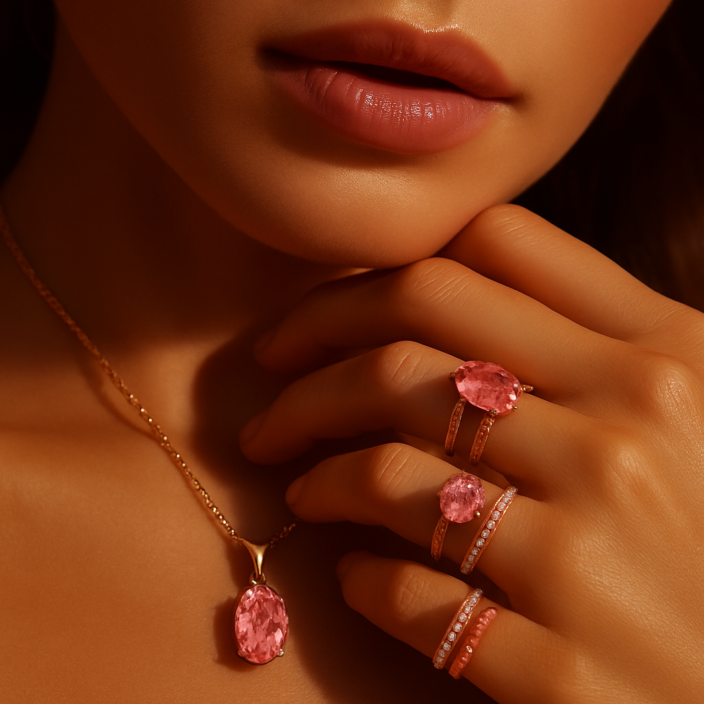 3ct Oval Pink Diamond Pendant Necklace