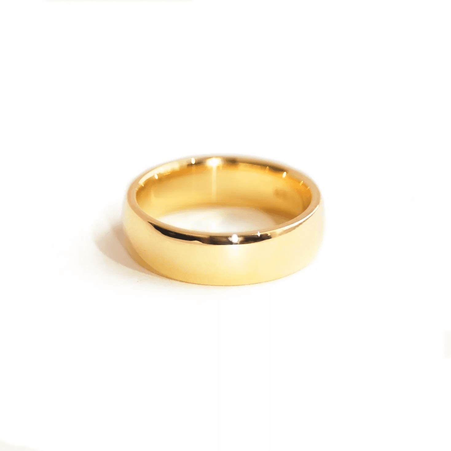 Bold Melted Gold Band 5mm