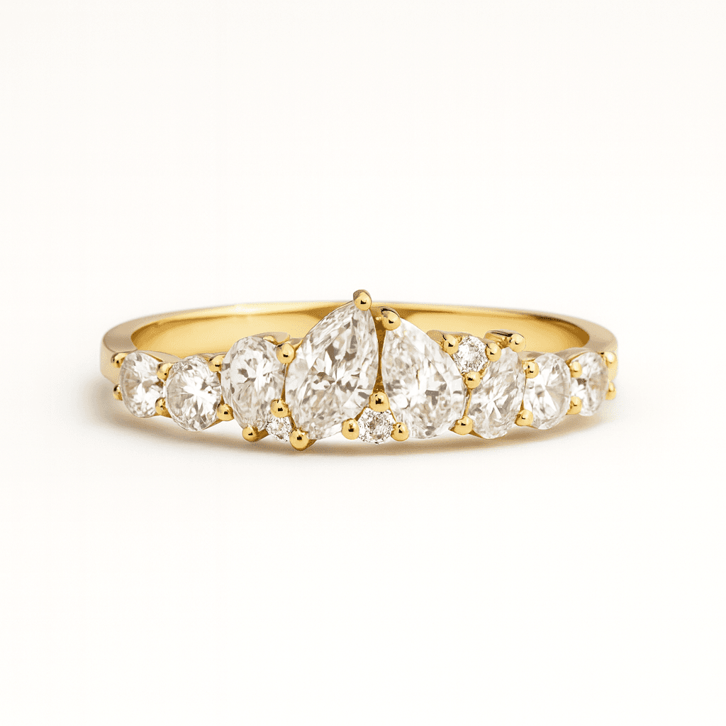 Marquise Spark Mosaic Band