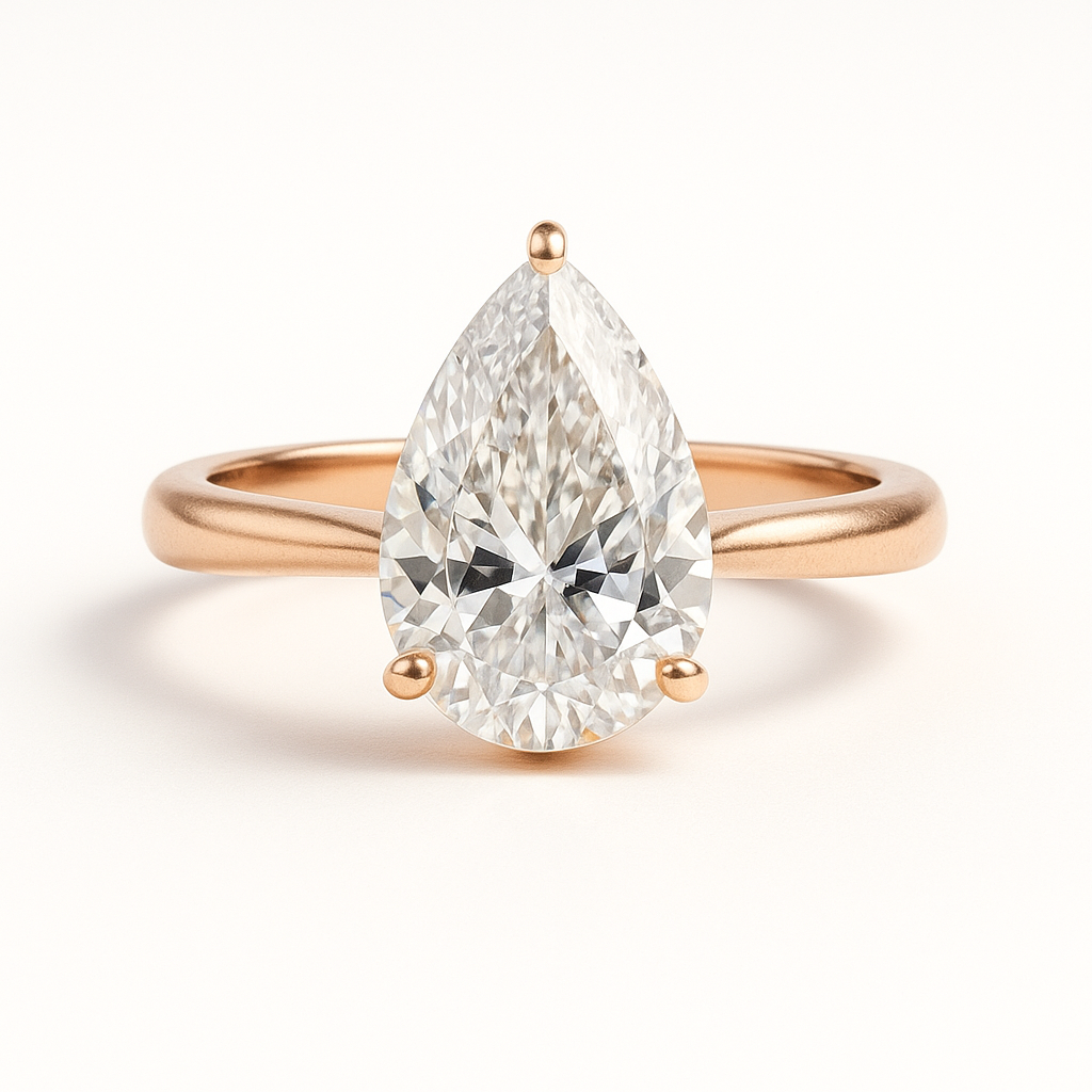 Solitaire Pear | 3ct Diamond Engagement Ring