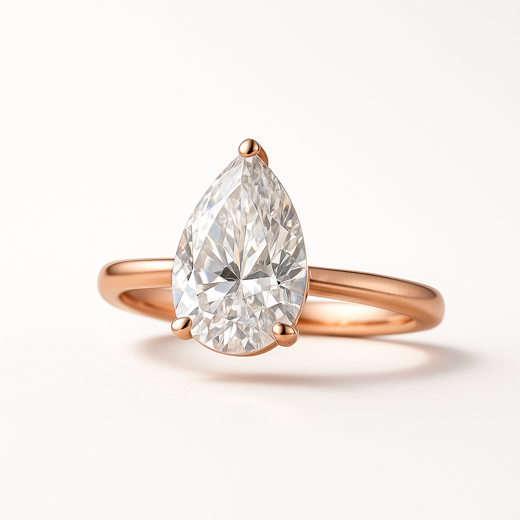 Solitaire Pear | 3ct Diamond Engagement Ring