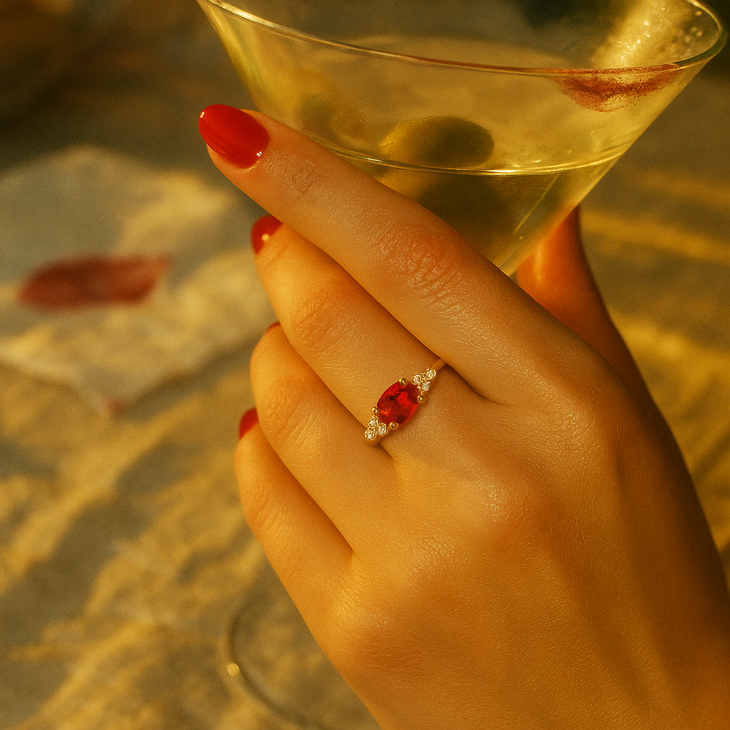 Cherry Bomb | Ruby Stackable Ring