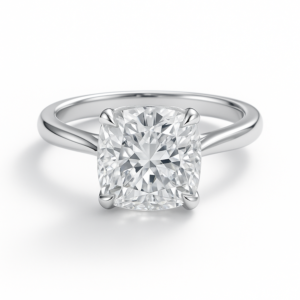 Solitaire Cushion | 3ct Diamond Engagement Ring