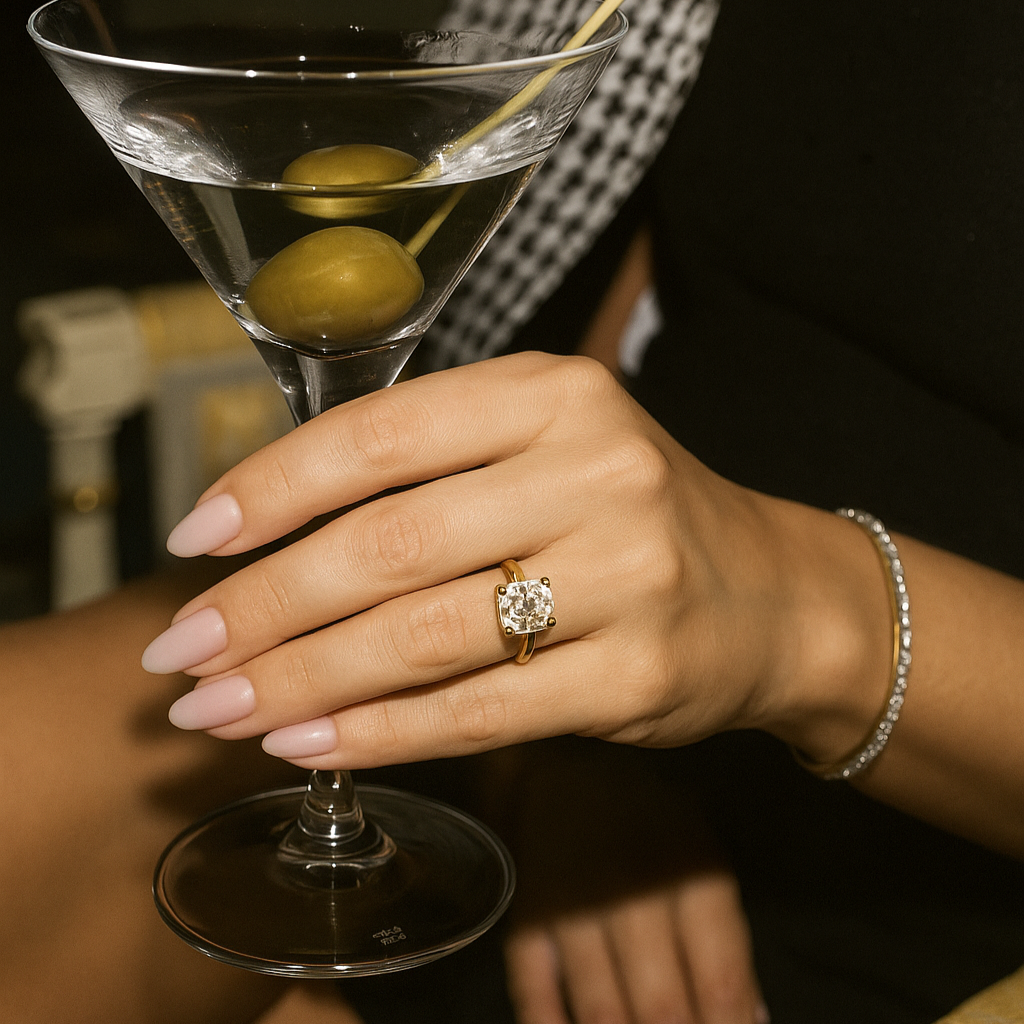 Solitaire Cushion | 3ct Diamond Engagement Ring