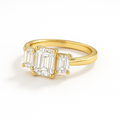 Ellie Emerald | 3ct Diamond Ring