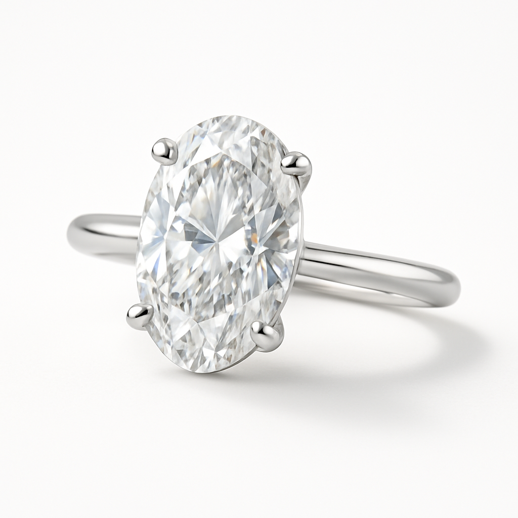 Solitaire Oval | 3ct Diamond Engagement Ring