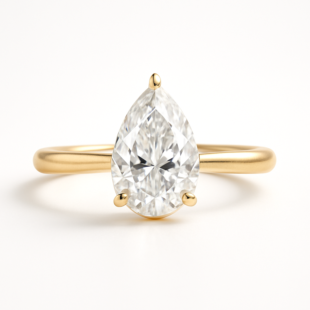 Solitaire | Pear -  Pear Pressure | She doesn’t need a ring… but all her friends have one.