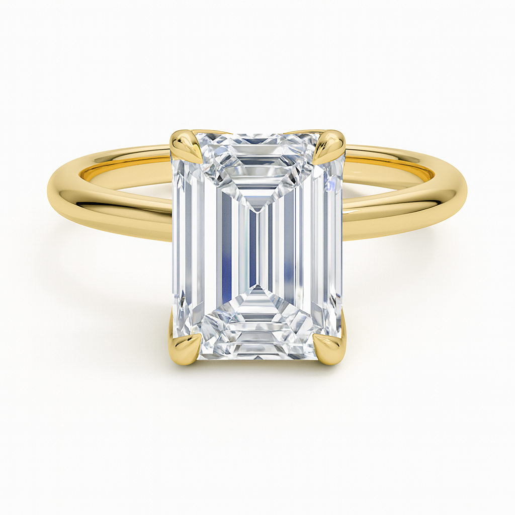Elodie Emerald Glow Solitaire 3ct Diamond