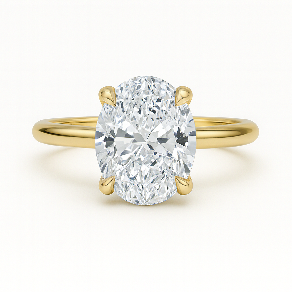 Elodie Oval Glow Solitaire 3ct Diamond
