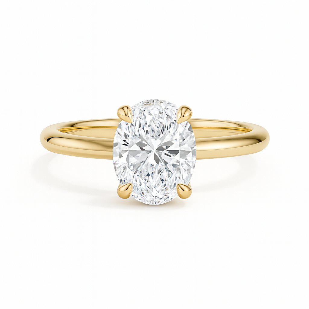 Elodie Oval Glow Solitaire 1ct Diamond