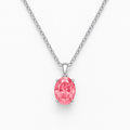 3ct Oval Pink Diamond Pendant Necklace