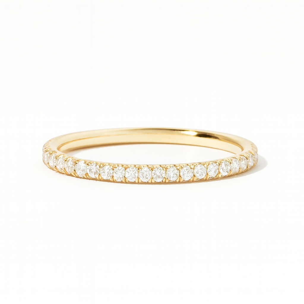 Delicate Flicker Pavé Band