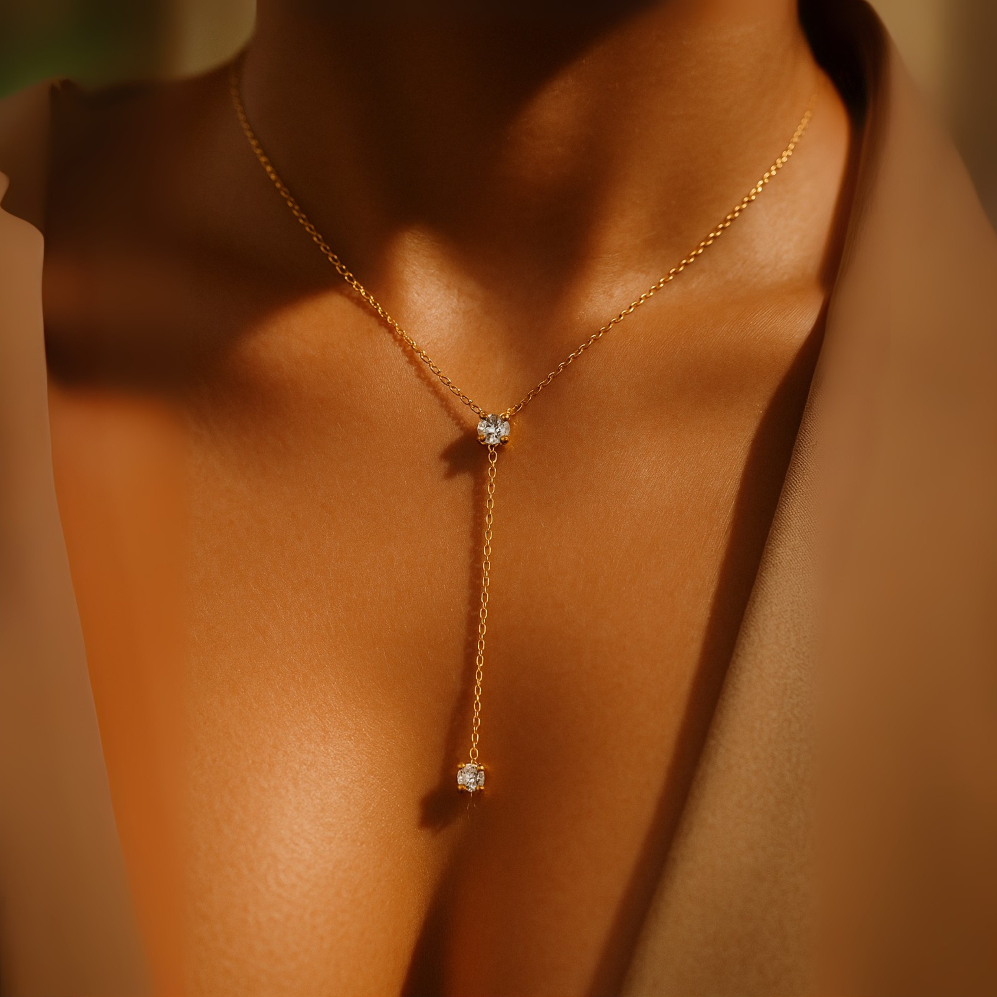 Lariat Diamond Necklace