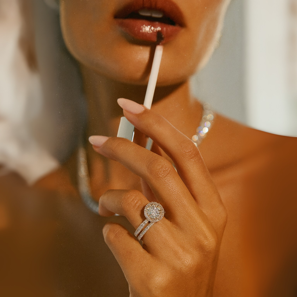 Halo Pavé Round | 3ct Diamond Engagement Ring