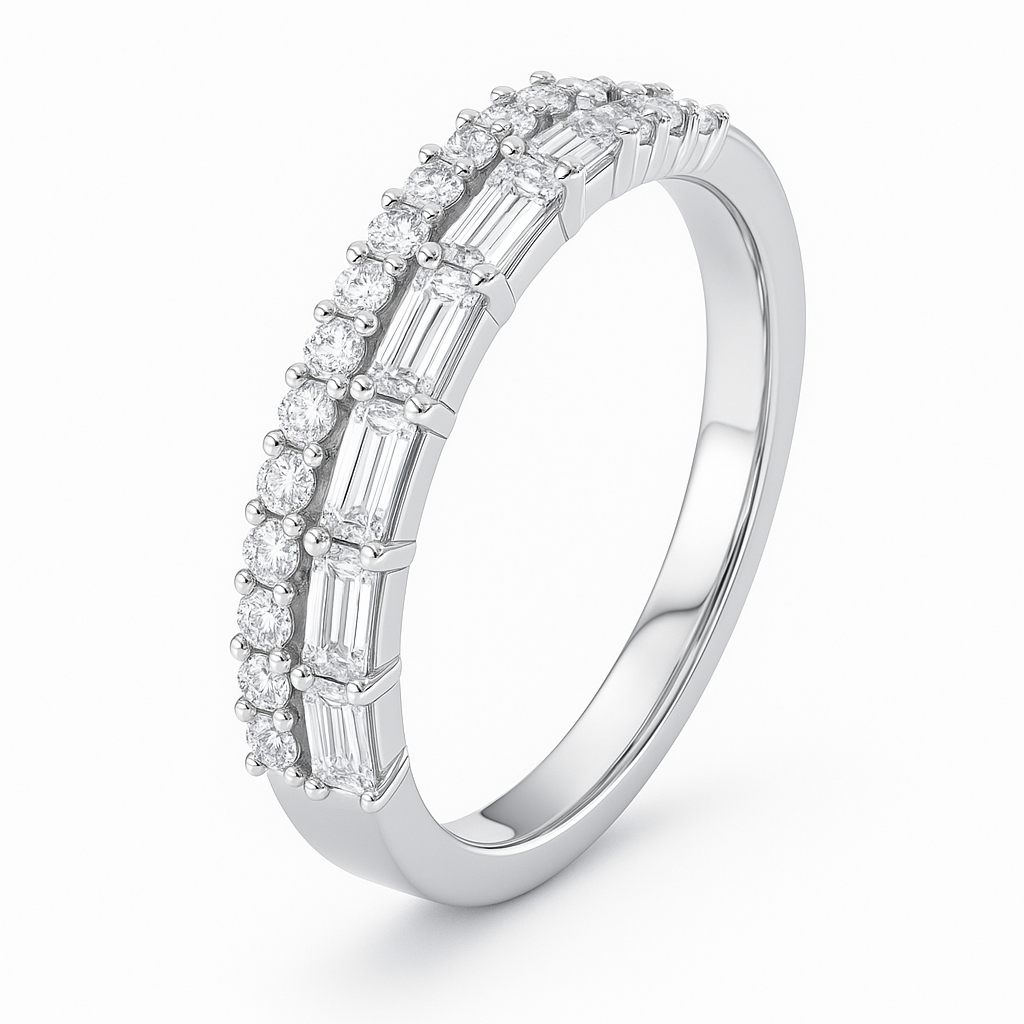 Twice as Iced | Stackable Ring