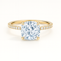 Secret Aura Halo Cushion 2ct Diamond