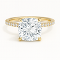 Secret Aura Halo Cushion 3ct Diamond