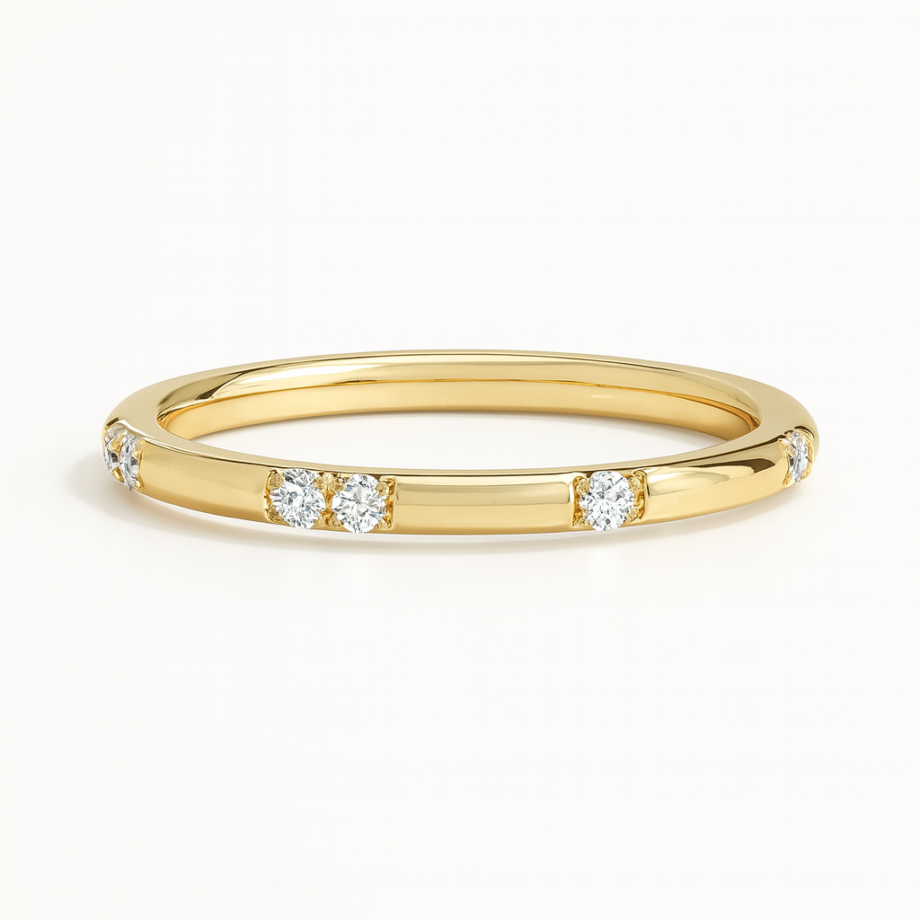 Whisper Dot Diamond Band 1.4mm