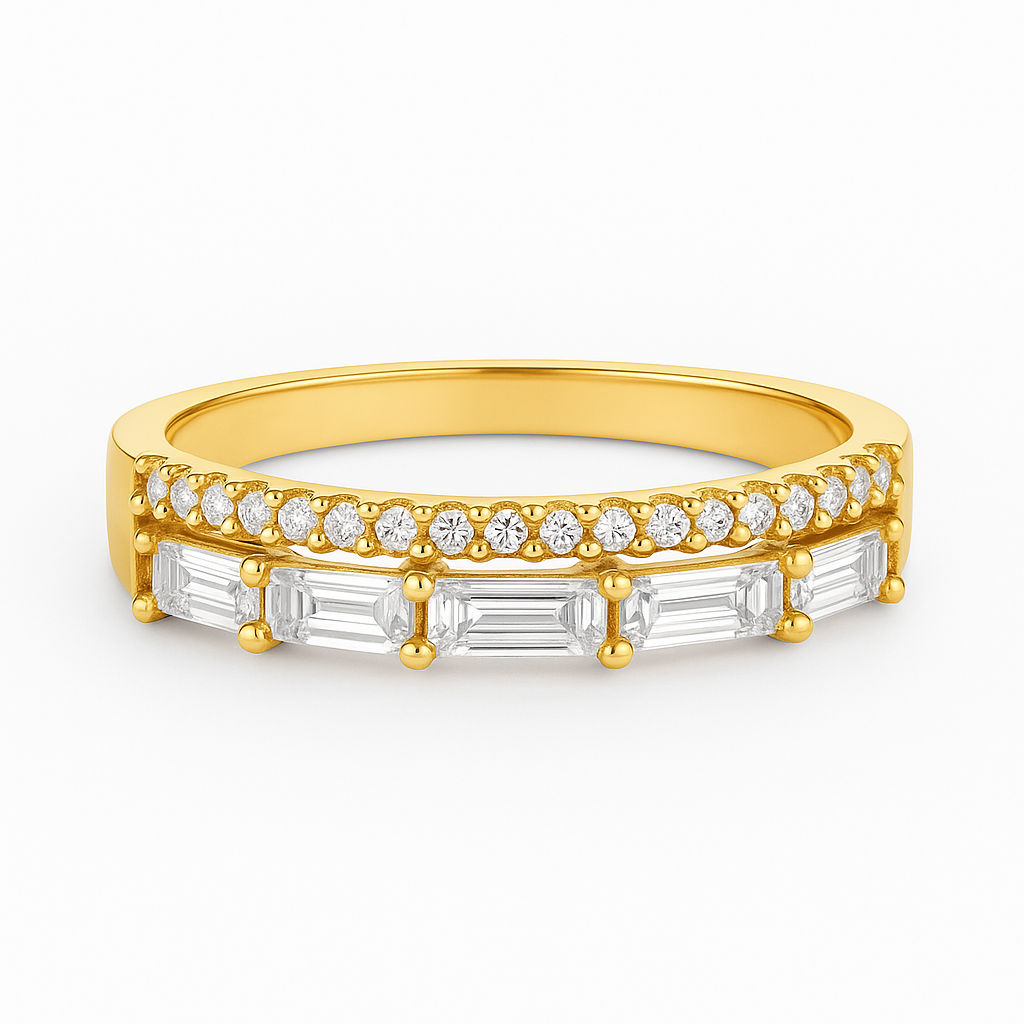 Twice as Iced | Stackable Ring