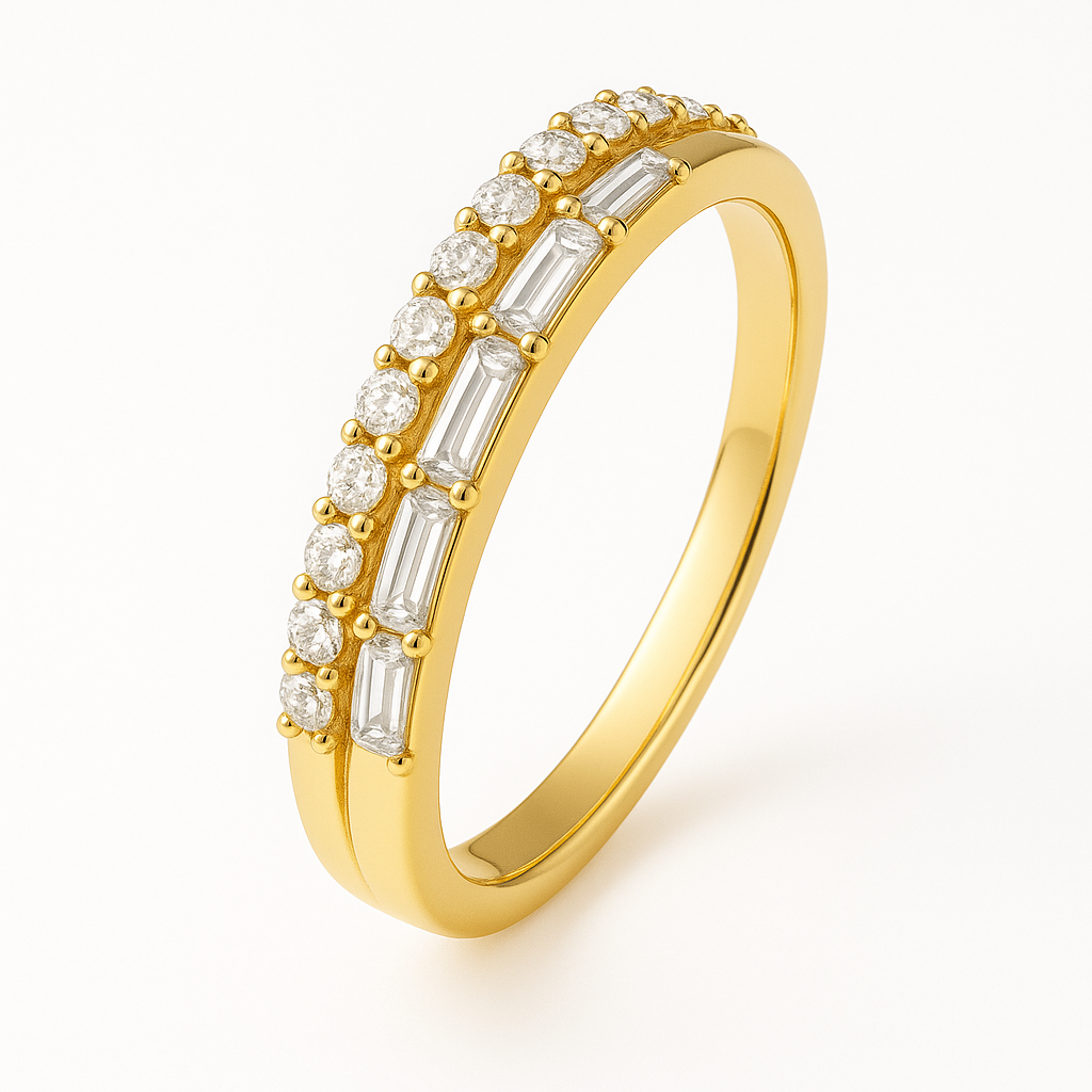 Twice as Iced | Stackable Ring