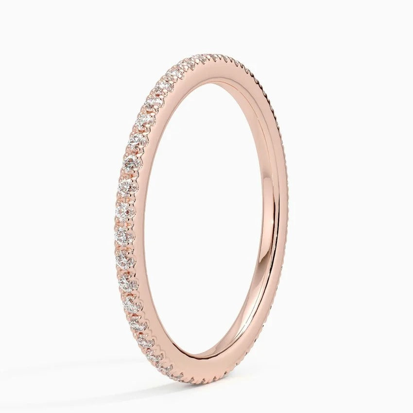 Delicate Flicker Pavé Band