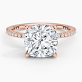 Secret Aura Halo Cushion 3ct Diamond