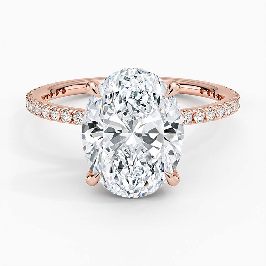 Secret Aura Halo Oval 3ct Diamond