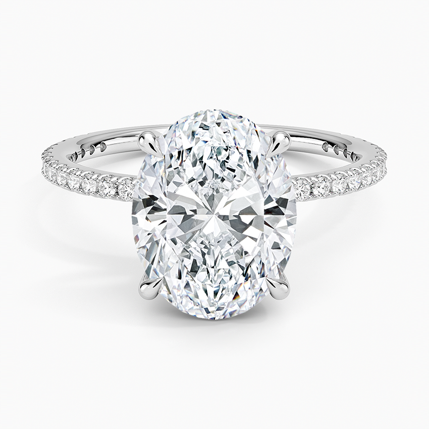 Secret Aura Halo Oval 3ct Diamond