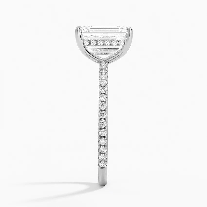 Secret Aura Halo Emerald 2ct Diamond