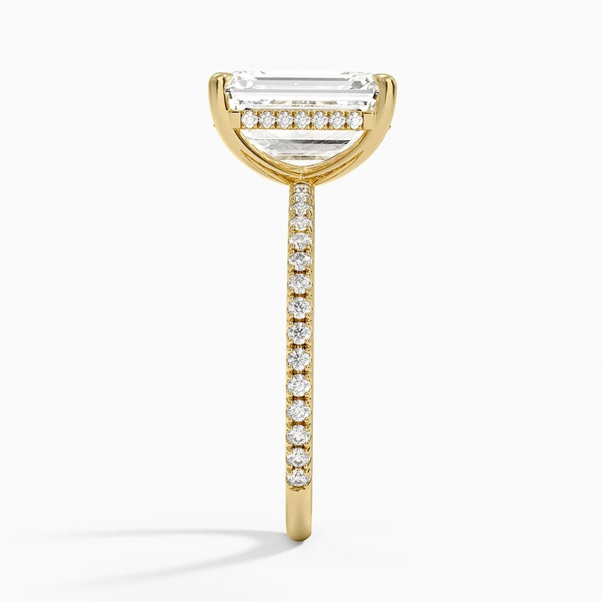 Secret Aura Halo Emerald 3ct Diamond