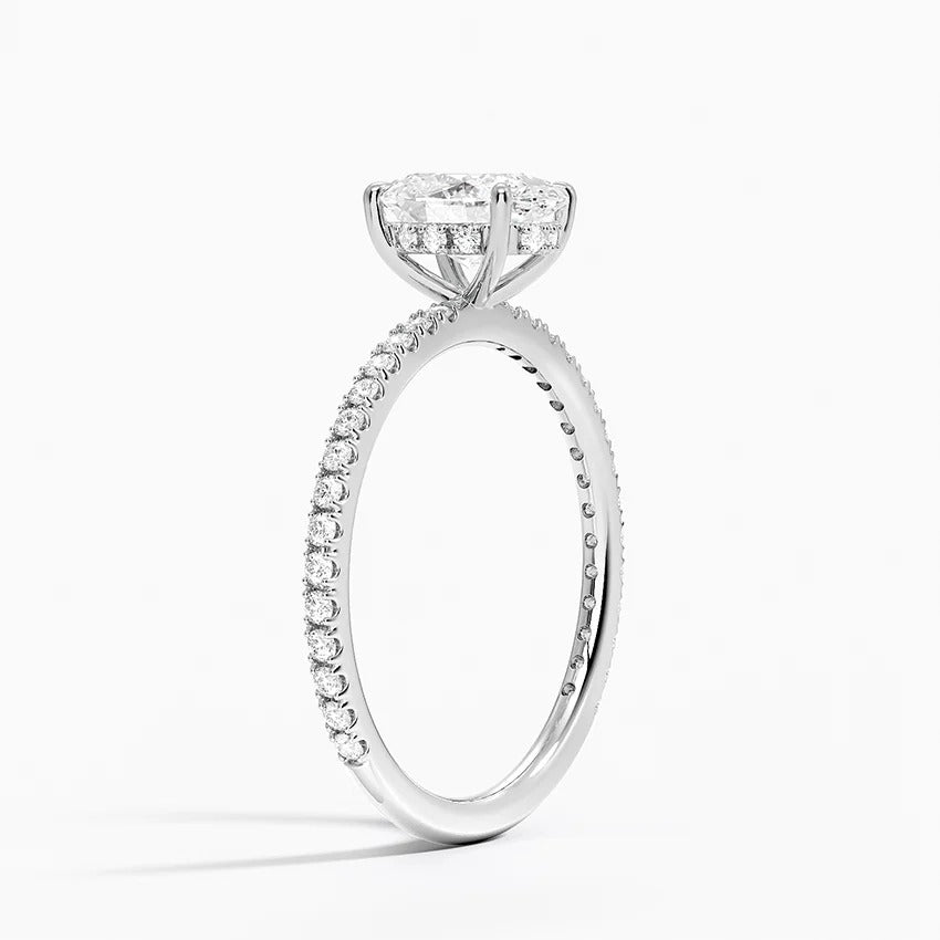 Secret Aura Halo Oval 1ct Diamond