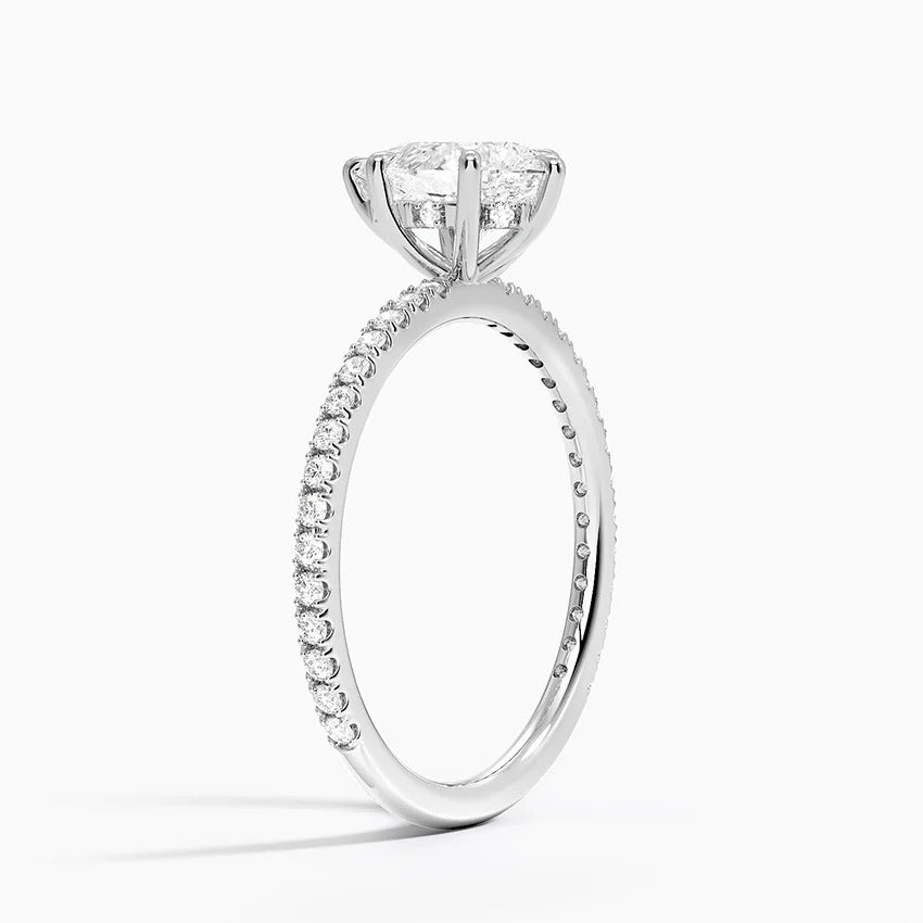 Secret Aura Halo Pear 1ct Diamond