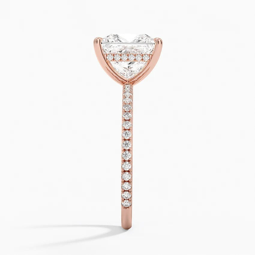 Secret Aura Halo Princess 3ct Diamond