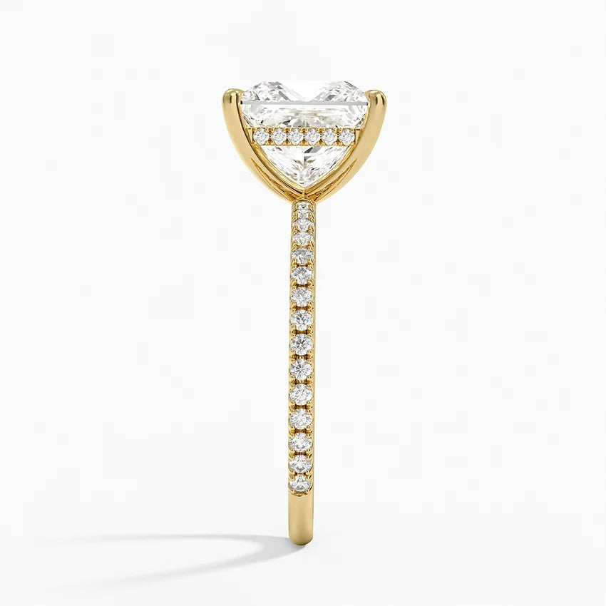 Secret Aura Halo Princess 3ct Diamond