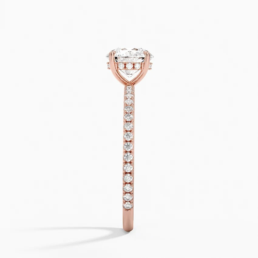 Secret Aura Halo Round 1ct Diamond