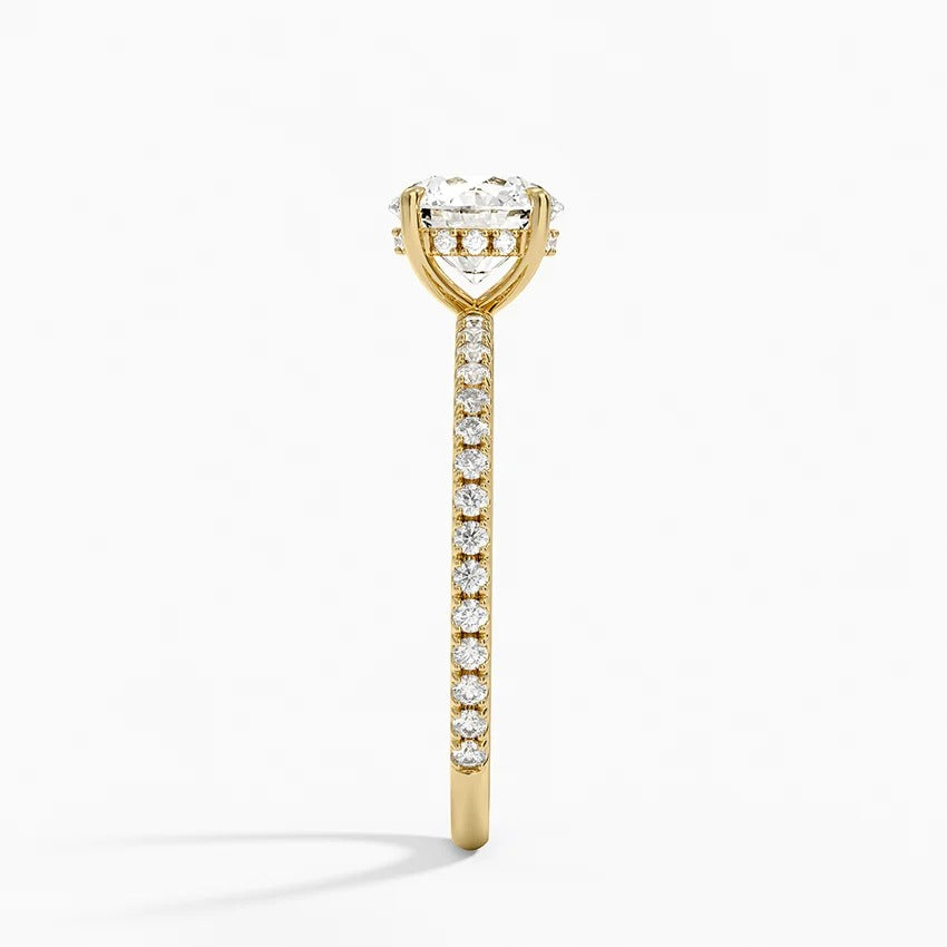 Secret Aura Halo Round 1ct Diamond