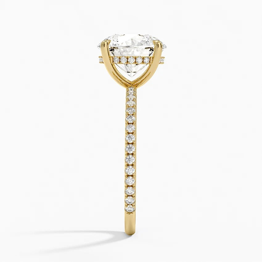 Secret Aura Halo Round 3ct Diamond