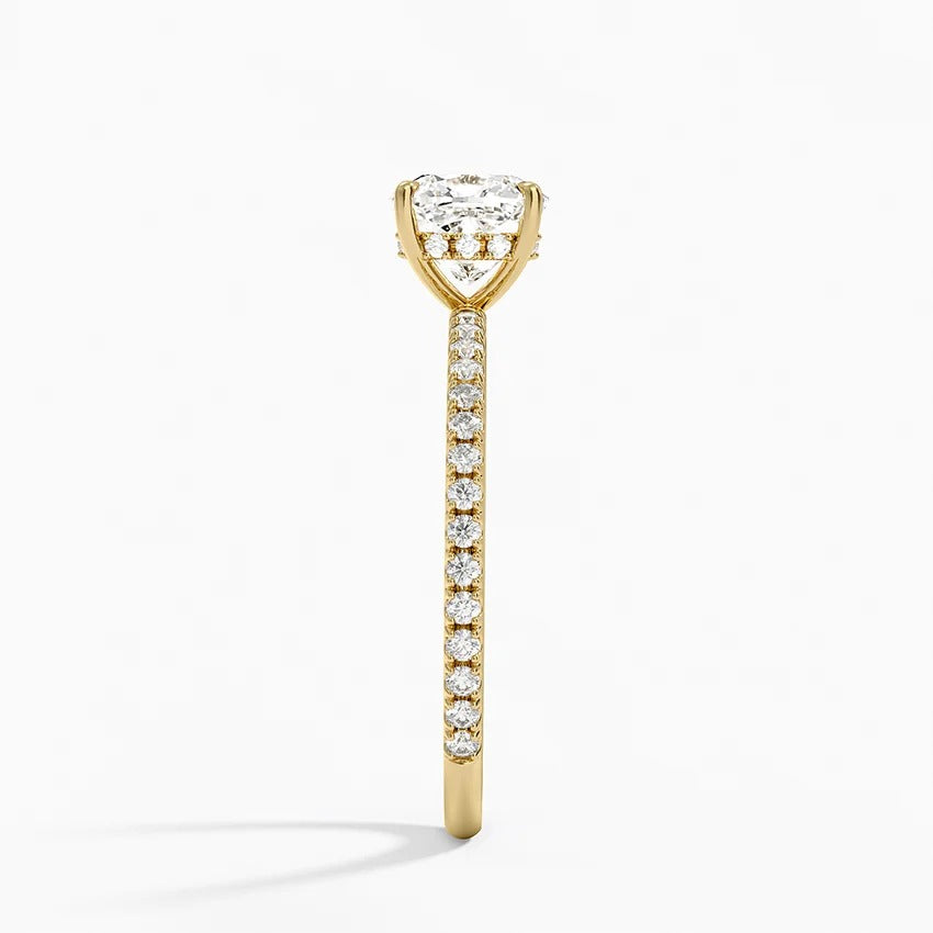 Secret Aura Halo Cushion 1ct Diamond