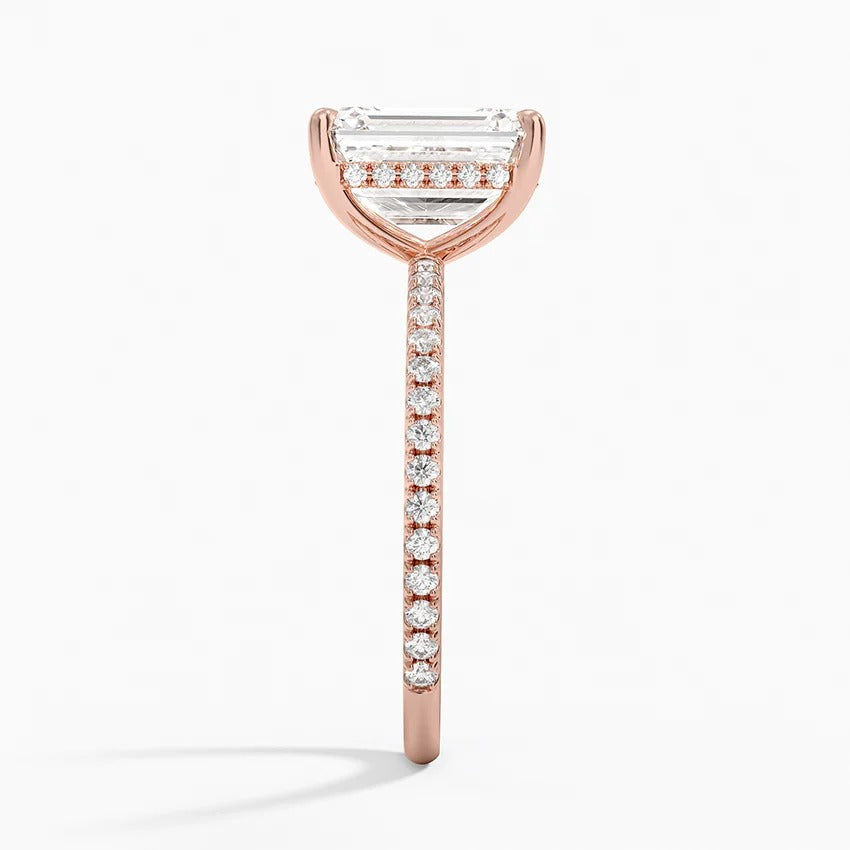 Secret Aura Halo Emerald 2ct Diamond