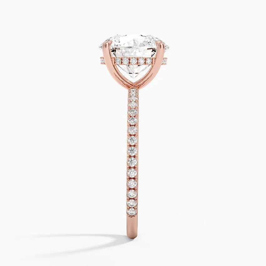 Secret Aura Halo Round 3ct Diamond