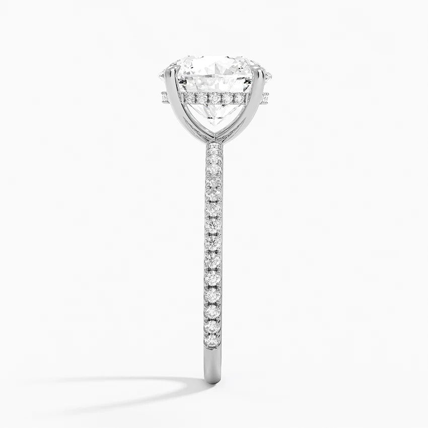 Secret Aura Halo Round 3ct Diamond