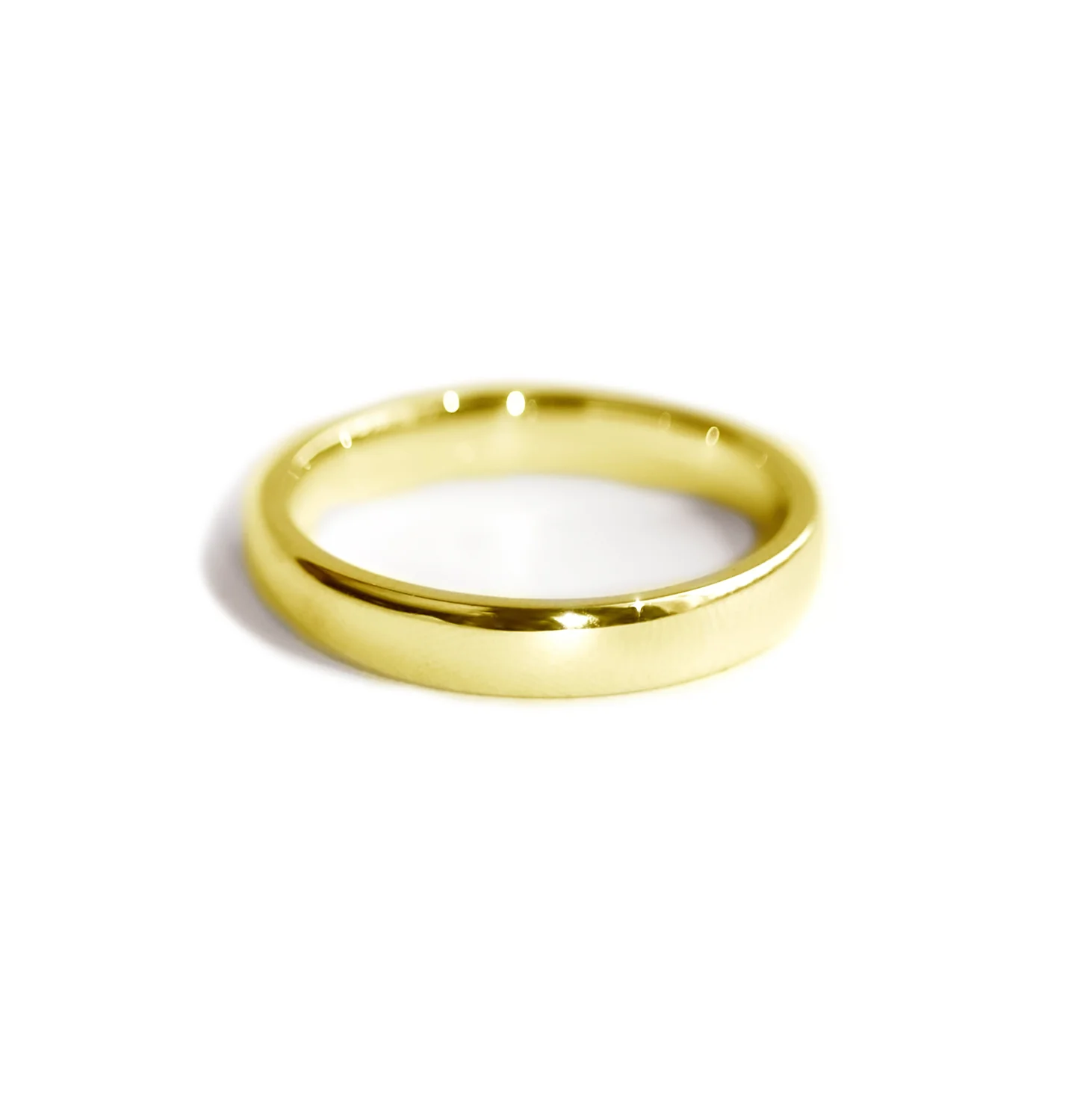 Soft Sculpted Gold Band 4mm