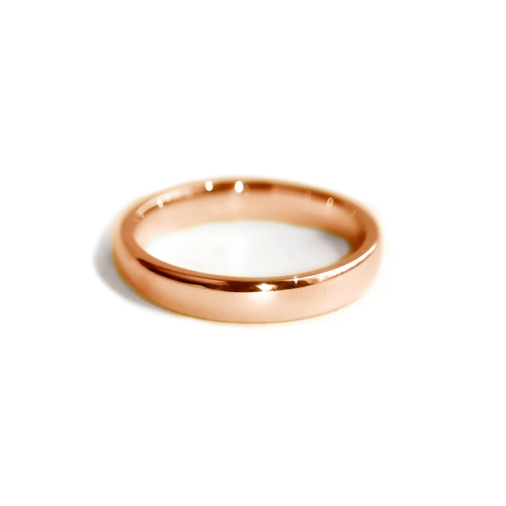 Soft Sculpted Gold Band 4mm