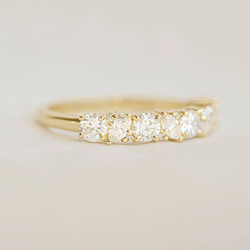 Marquise Cut Mosaic Confetti Band