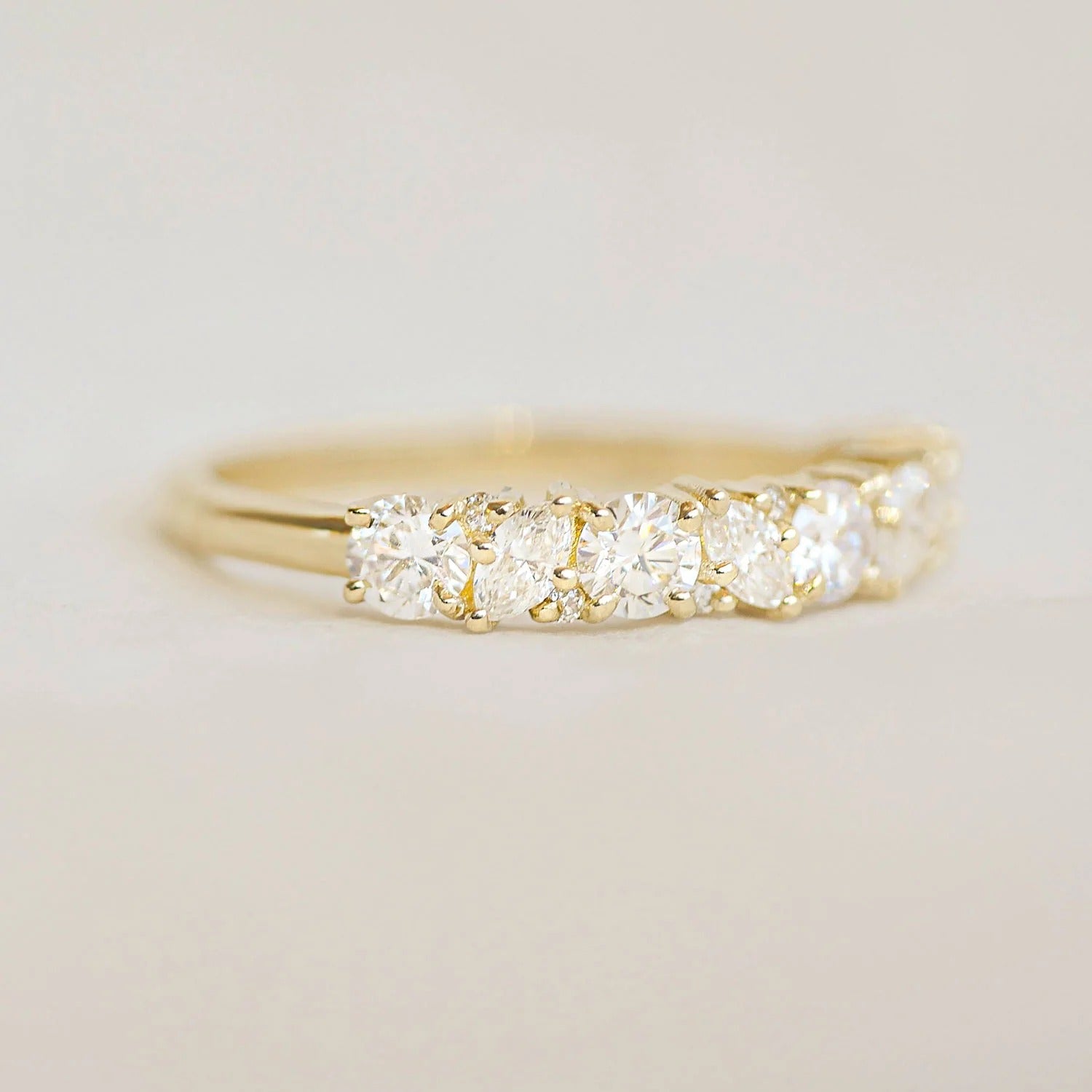 Marquise Cut Mosaic Confetti Band